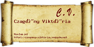 Czagány Viktória névjegykártya