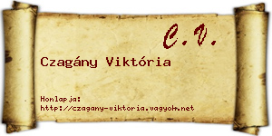 Czagány Viktória névjegykártya