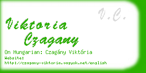viktoria czagany business card